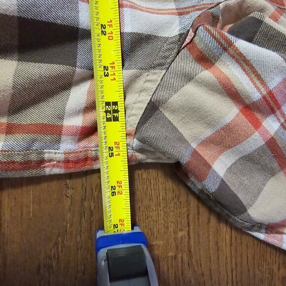 Wrangler ATG Regular Fit Flannel Elbow Patch-Plaid-Men's XL - Picture 6 of 7